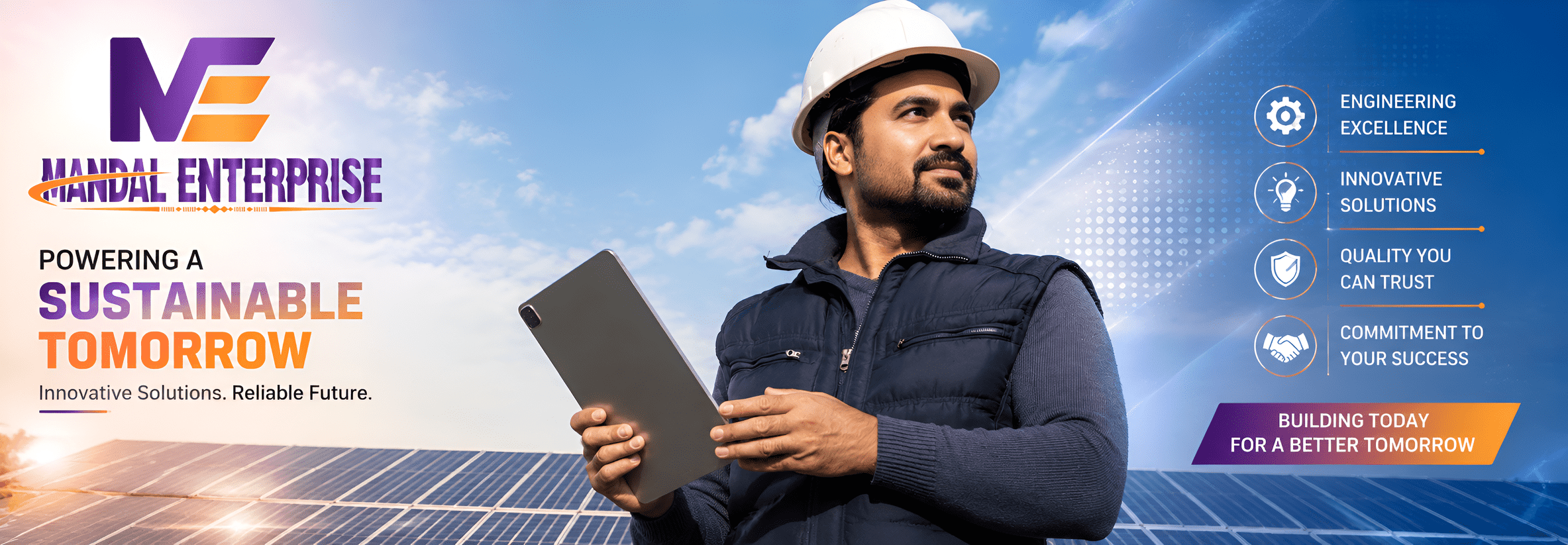 Modern clean energy rooftop panels