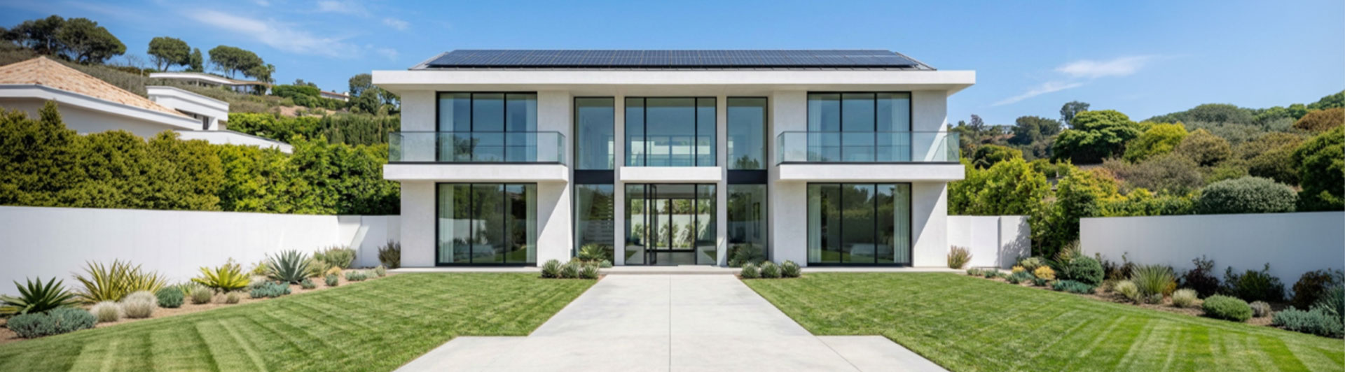 Solar powered modern home