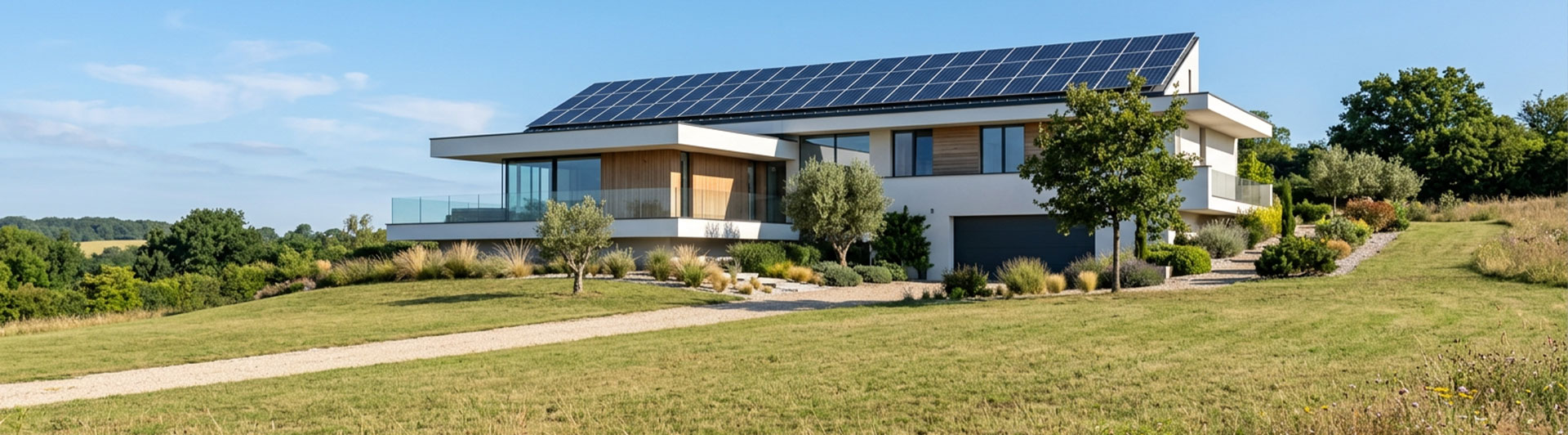 Solar powered modern home